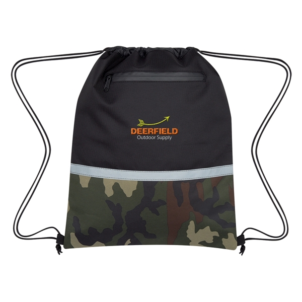 Camo Accent Drawstring Sports Pack - Camo Accent Drawstring Sports Pack - Image 3 of 5