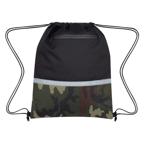 Camo Accent Drawstring Sports Pack - Camo Accent Drawstring Sports Pack - Image 4 of 5