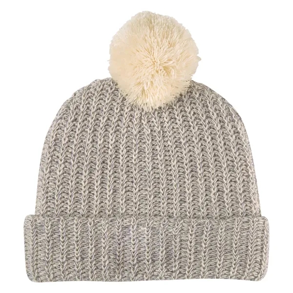 Grace Pom Beanie With Cuff - Grace Pom Beanie With Cuff - Image 26 of 27