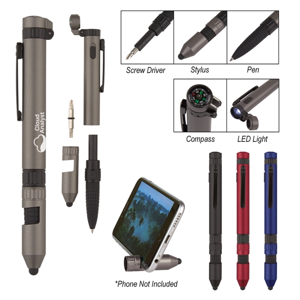 6-In-1 Quest Multi Tool Pen - 6-In-1 Quest Multi Tool Pen - Image 0 of 20