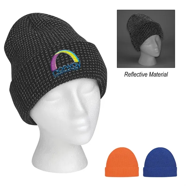 Go & Glow Reflective Beanie With Cuff - Go & Glow Reflective Beanie With Cuff - Image 0 of 6