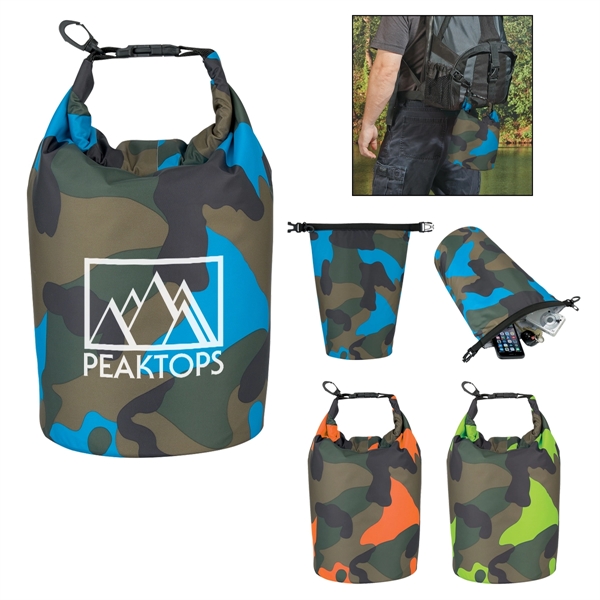 Camo Waterproof Dry Bag - Camo Waterproof Dry Bag - Image 0 of 12