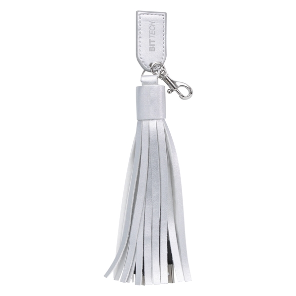 2-In-1 Charging Cables On Tassel Key Ring - 2-In-1 Charging Cables On Tassel Key Ring - Image 4 of 10