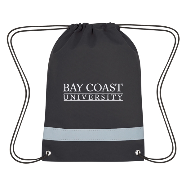 Lil' Bit Reflective Non-Woven Drawstring Bag - Lil' Bit Reflective Non-Woven Drawstring Bag - Image 1 of 25