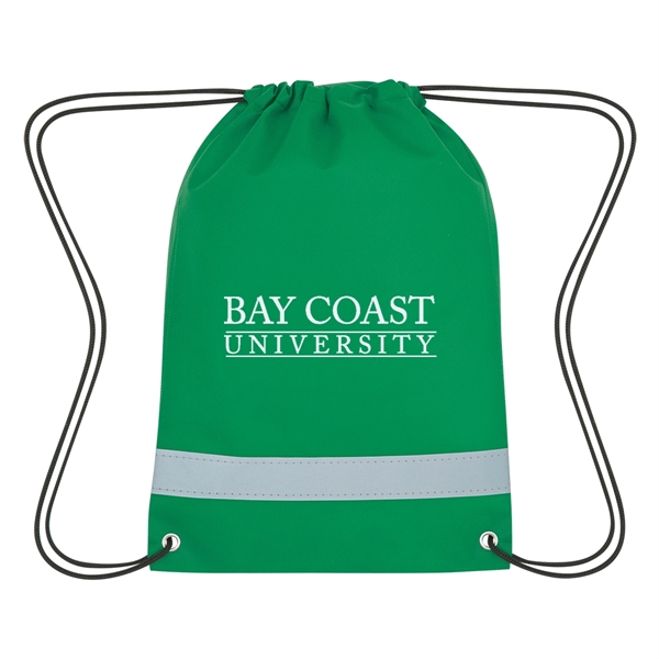 Lil' Bit Reflective Non-Woven Drawstring Bag - Lil' Bit Reflective Non-Woven Drawstring Bag - Image 2 of 25