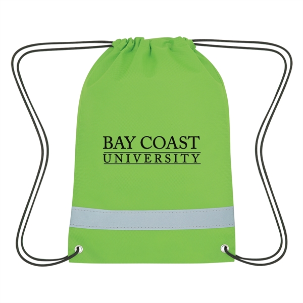 Lil' Bit Reflective Non-Woven Drawstring Bag - Lil' Bit Reflective Non-Woven Drawstring Bag - Image 3 of 25