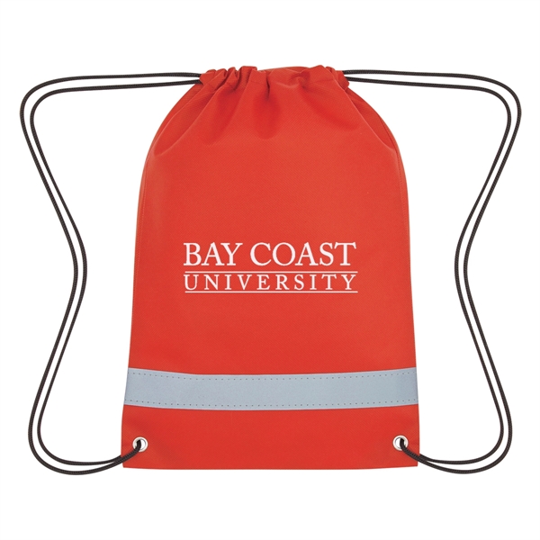 Lil' Bit Reflective Non-Woven Drawstring Bag - Lil' Bit Reflective Non-Woven Drawstring Bag - Image 6 of 25