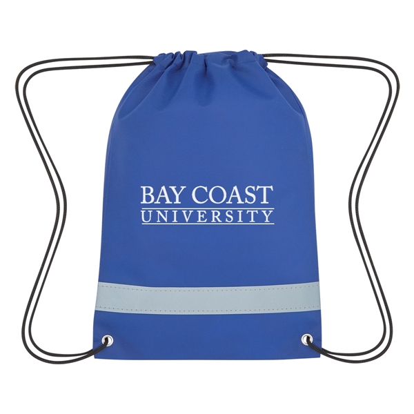 Lil' Bit Reflective Non-Woven Drawstring Bag - Lil' Bit Reflective Non-Woven Drawstring Bag - Image 7 of 25