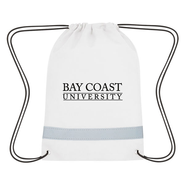Lil' Bit Reflective Non-Woven Drawstring Bag - Lil' Bit Reflective Non-Woven Drawstring Bag - Image 8 of 25