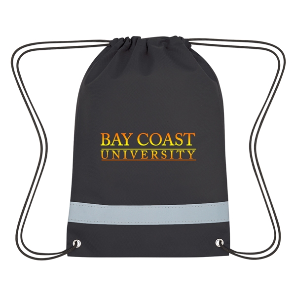 Lil' Bit Reflective Non-Woven Drawstring Bag - Lil' Bit Reflective Non-Woven Drawstring Bag - Image 9 of 25
