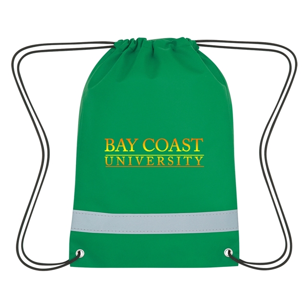 Lil' Bit Reflective Non-Woven Drawstring Bag - Lil' Bit Reflective Non-Woven Drawstring Bag - Image 10 of 25