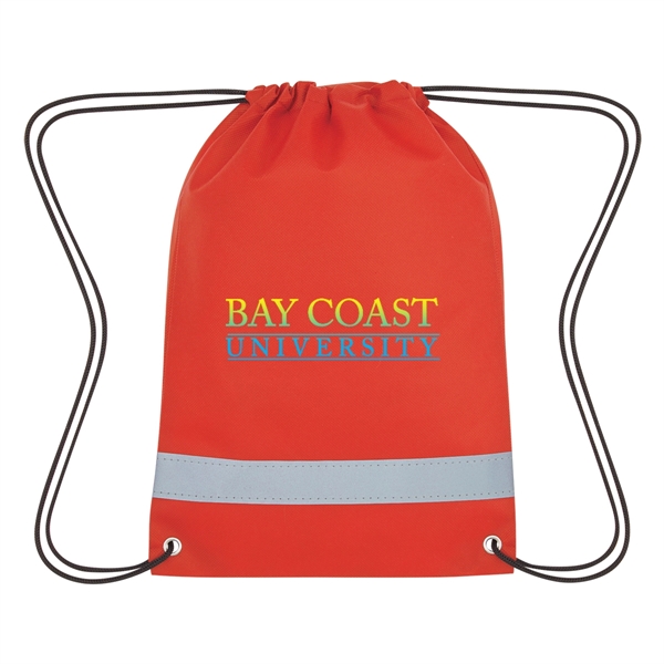 Lil' Bit Reflective Non-Woven Drawstring Bag - Lil' Bit Reflective Non-Woven Drawstring Bag - Image 14 of 25