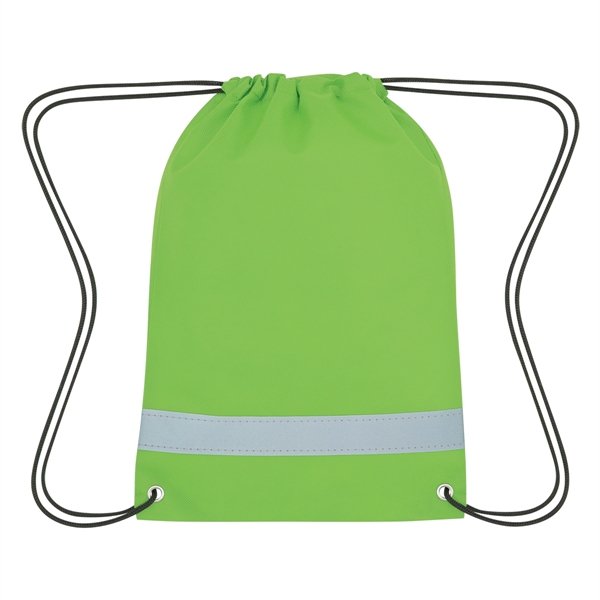 Lil' Bit Reflective Non-Woven Drawstring Bag - Lil' Bit Reflective Non-Woven Drawstring Bag - Image 19 of 25