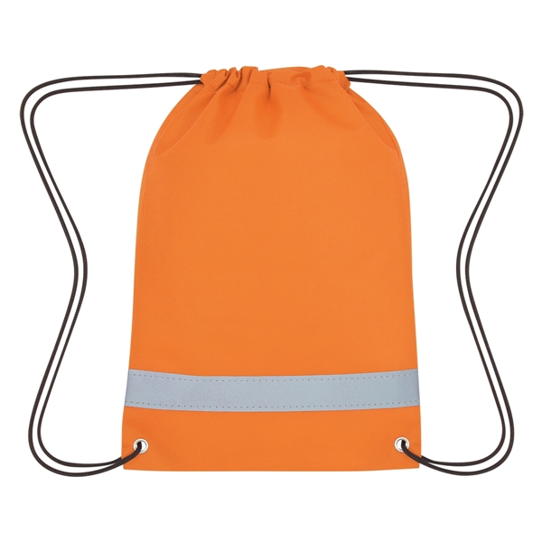 Lil' Bit Reflective Non-Woven Drawstring Bag - Lil' Bit Reflective Non-Woven Drawstring Bag - Image 21 of 25