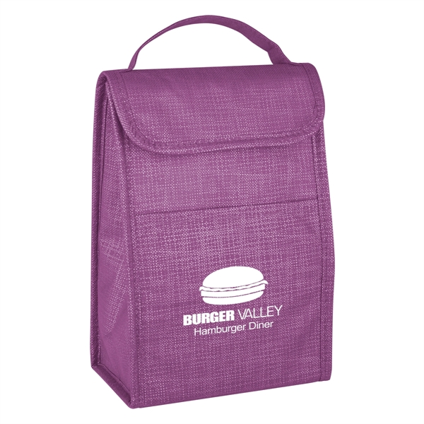 Crosshatch Non-Woven Lunch Bag - Crosshatch Non-Woven Lunch Bag - Image 5 of 23