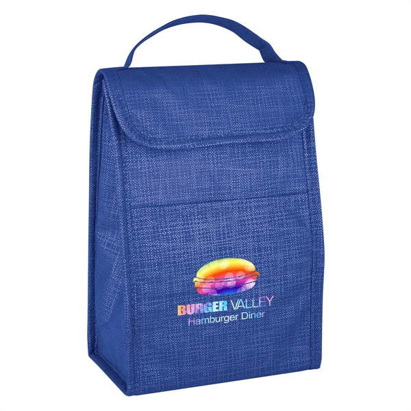 Crosshatch Non-Woven Lunch Bag - Crosshatch Non-Woven Lunch Bag - Image 8 of 23