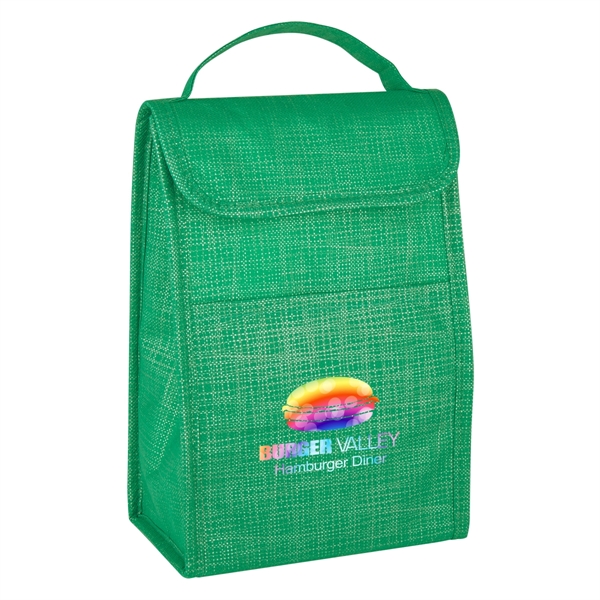 Crosshatch Non-Woven Lunch Bag - Crosshatch Non-Woven Lunch Bag - Image 10 of 23