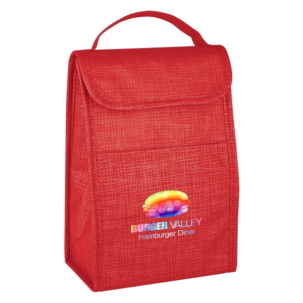 Crosshatch Non-Woven Lunch Bag - Crosshatch Non-Woven Lunch Bag - Image 13 of 23