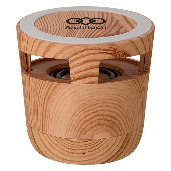 Woodgrain Wireless Charging Pad And Speaker - Woodgrain Wireless Charging Pad And Speaker - Image 1 of 6