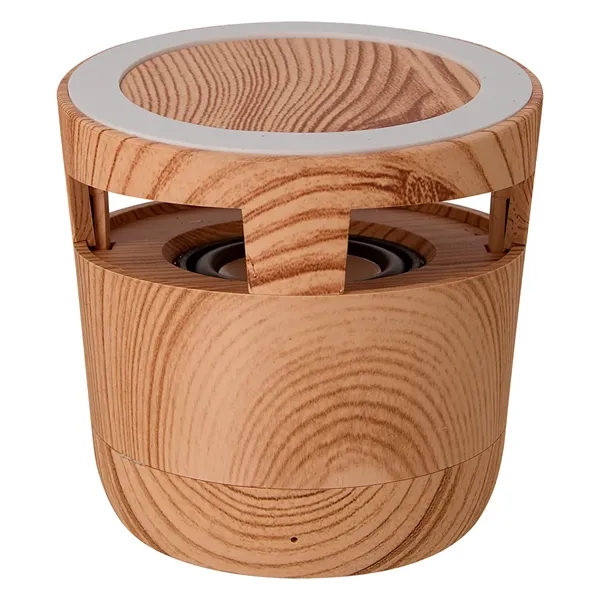 Woodgrain Wireless Charging Pad And Speaker - Woodgrain Wireless Charging Pad And Speaker - Image 2 of 6