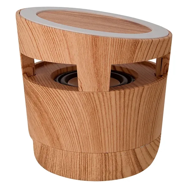 Woodgrain Wireless Charging Pad And Speaker - Woodgrain Wireless Charging Pad And Speaker - Image 3 of 6