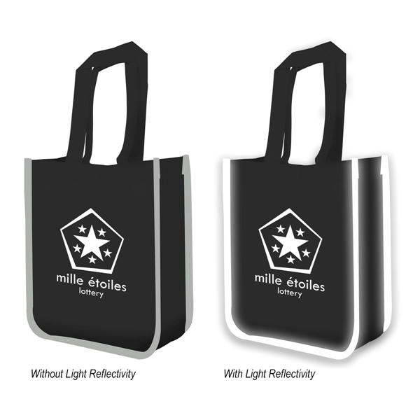 Reflective Shopper Reflective Non-Woven Lunch Tote Bag - Reflective Shopper Reflective Non-Woven Lunch Tote Bag - Image 2 of 10