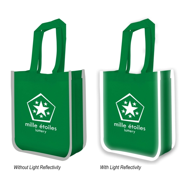 Reflective Shopper Reflective Non-Woven Lunch Tote Bag - Reflective Shopper Reflective Non-Woven Lunch Tote Bag - Image 6 of 10