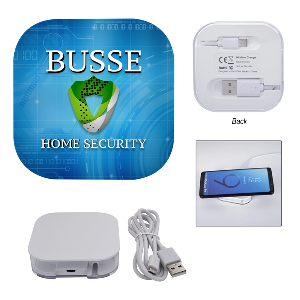 Power House Wireless Charging Pad With Cord Wrap - Power House Wireless Charging Pad With Cord Wrap - Image 0 of 7