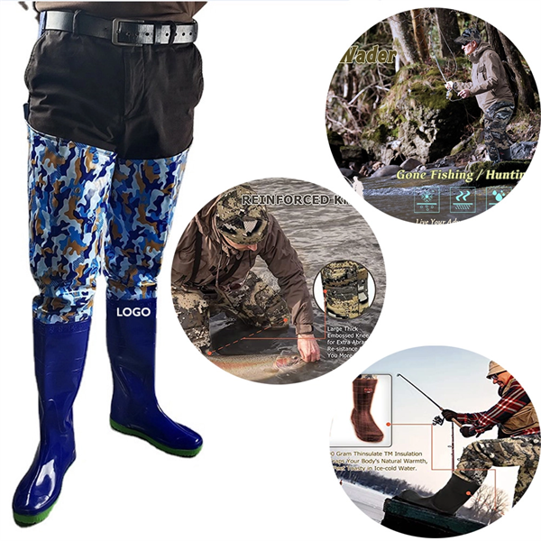 Waterproof Camo Hip Waders - Waterproof Camo Hip Waders - Image 0 of 2