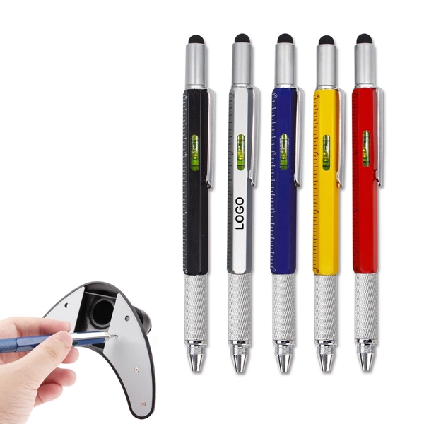 6 In 1 Multifunction Tools Stylus Pen - 6 In 1 Multifunction Tools Stylus Pen - Image 0 of 1