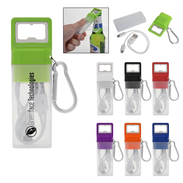 3-In-1 Ensemble Charging Cable Set With Bottle Opener - 3-In-1 Ensemble Charging Cable Set With Bottle Opener - Image 0 of 16