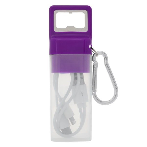 3-In-1 Ensemble Charging Cable Set With Bottle Opener - 3-In-1 Ensemble Charging Cable Set With Bottle Opener - Image 12 of 16