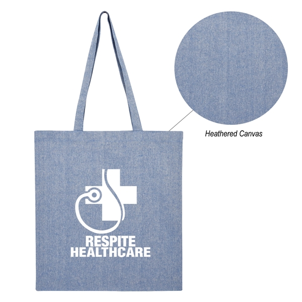 Harlow Heathered Tote Bag - Harlow Heathered Tote Bag - Image 4 of 12