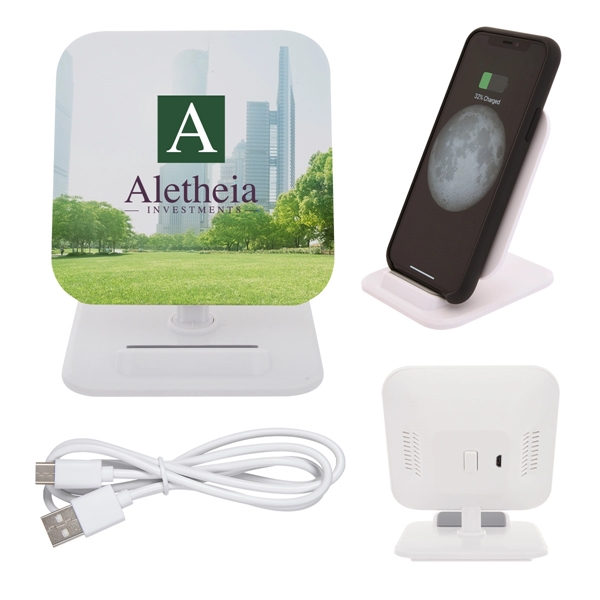 Wireless Charging Pad Phone Stand - Wireless Charging Pad Phone Stand - Image 2 of 5