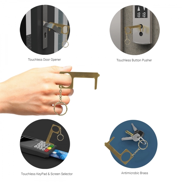 Brass Door Opener Touch Tool - Brass Door Opener Touch Tool - Image 2 of 2