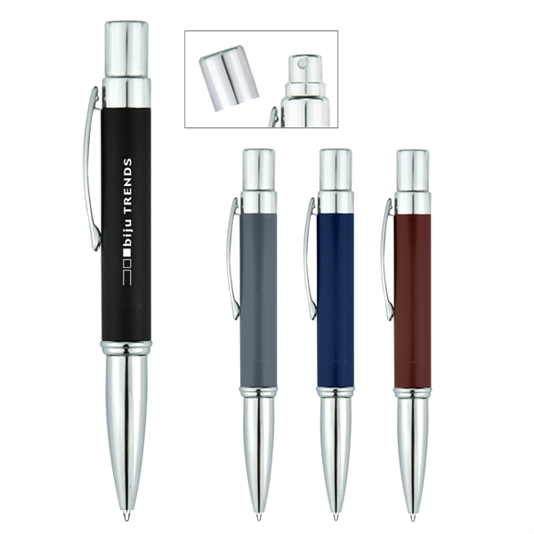 Aluminum Refillable Spray Bottle With Pen - Aluminum Refillable Spray Bottle With Pen - Image 0 of 8