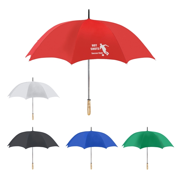 60" Arc Golf Umbrella With 100% RPET Canopy - 60" Arc Golf Umbrella With 100% RPET Canopy - Image 0 of 15