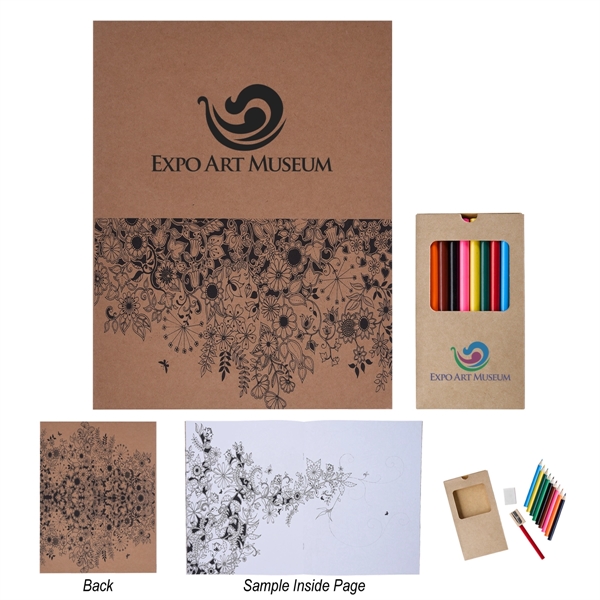 Adult Coloring Book With Colored Pencils - Adult Coloring Book With Colored Pencils - Image 0 of 2