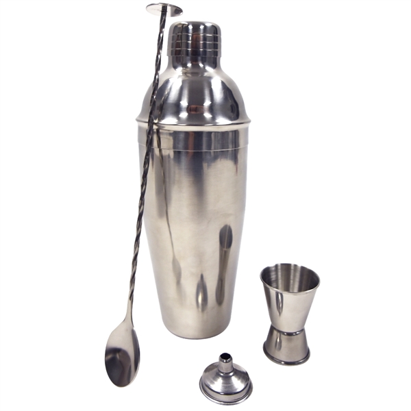 25 Oz. Stainless Steel Cocktail Set - 25 Oz. Stainless Steel Cocktail Set - Image 1 of 3