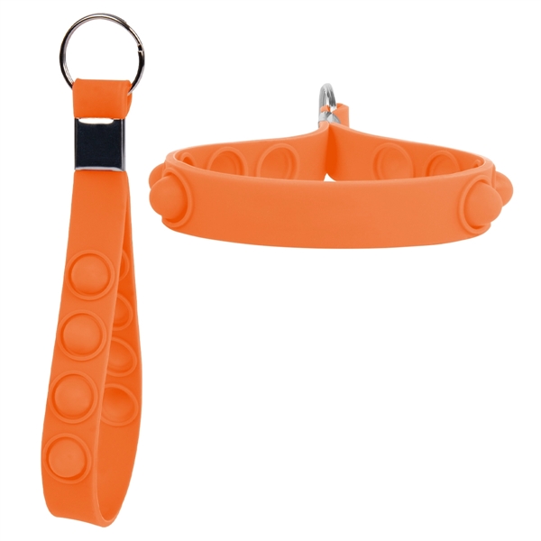 Push Pop Stress Reliever Keychain - Push Pop Stress Reliever Keychain - Image 6 of 12