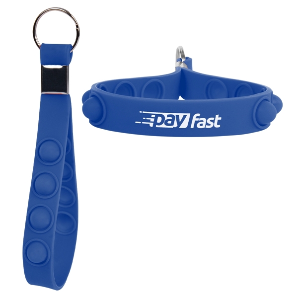 Push Pop Stress Reliever Keychain - Push Pop Stress Reliever Keychain - Image 9 of 12