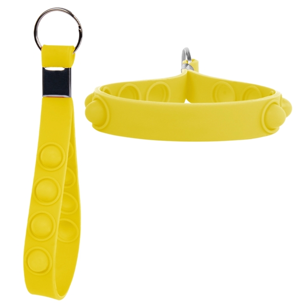 Push Pop Stress Reliever Keychain - Push Pop Stress Reliever Keychain - Image 11 of 12