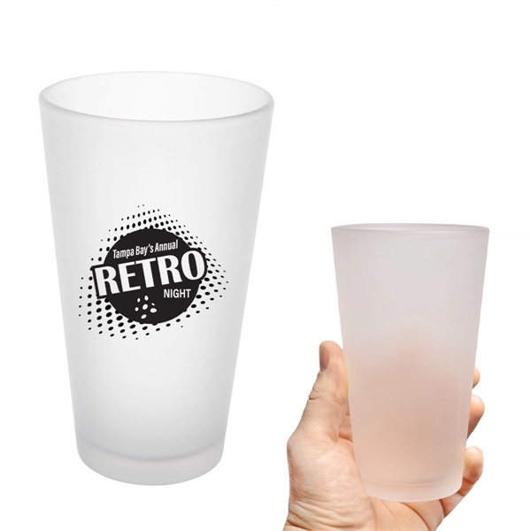 16 Oz. Frosted Pint Glass - 16 Oz. Frosted Pint Glass - Image 0 of 2