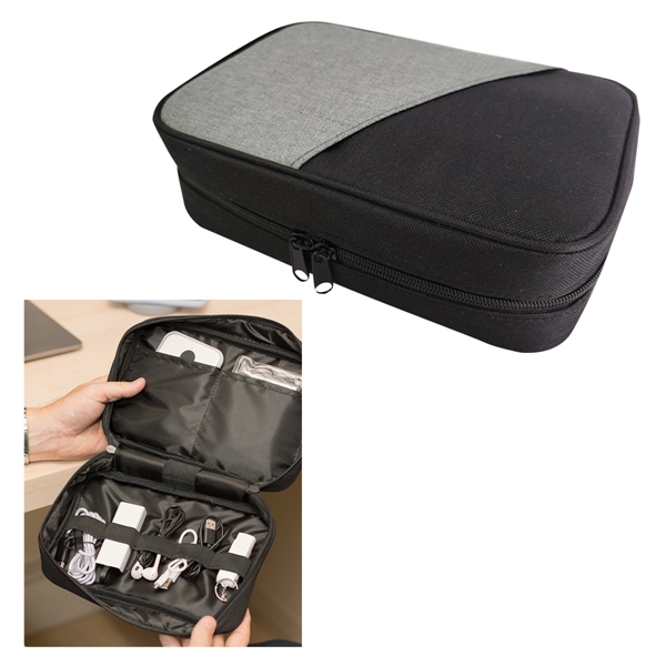 Contempo Heathered Tech Organizer - Contempo Heathered Tech Organizer - Image 2 of 2