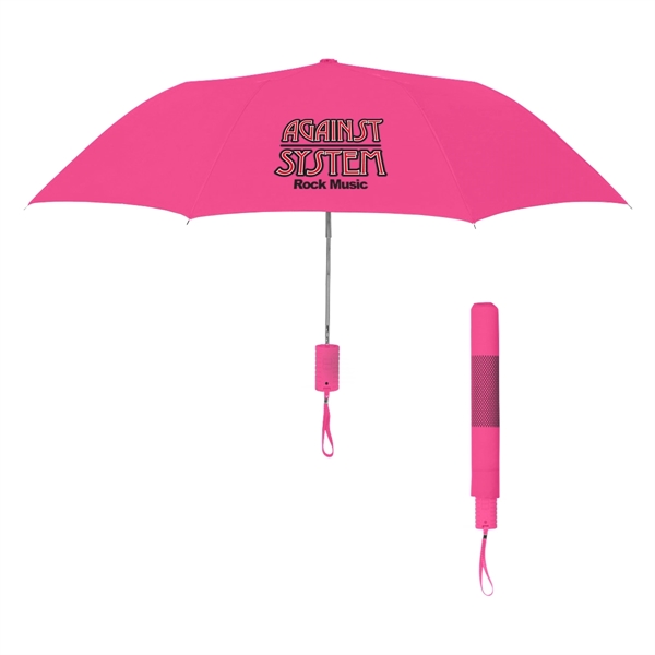 42" Arc Neon Telescopic Folding Umbrella - 42" Arc Neon Telescopic Folding Umbrella - Image 7 of 12