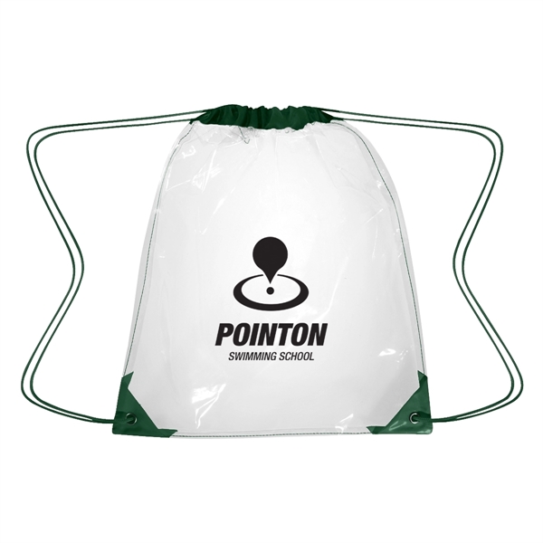 Clear Drawstring Backpack - Clear Drawstring Backpack - Image 2 of 11