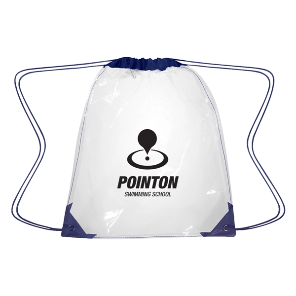 Clear Drawstring Backpack - Clear Drawstring Backpack - Image 3 of 11