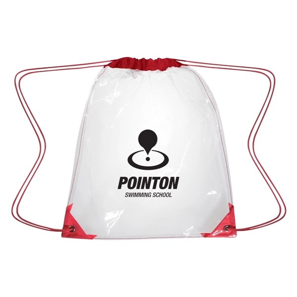 Clear Drawstring Backpack - Clear Drawstring Backpack - Image 4 of 11