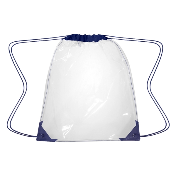 Clear Drawstring Backpack - Clear Drawstring Backpack - Image 8 of 11