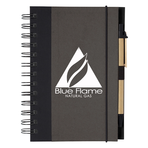 Eco-Inspired Spiral Notebook & Pen - Eco-Inspired Spiral Notebook & Pen - Image 5 of 21